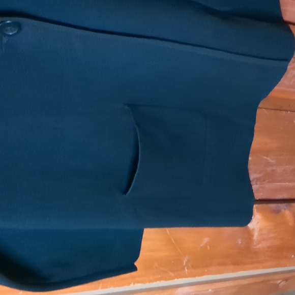 CATHERINE MALANDRINO* long sleeve 2pkt 1 button closure notch collar lapel sweat - Picture 8 of 10